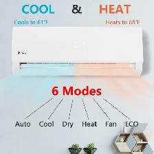 Split AC & Heat Pump Ductless 18,000 BTU 4 in 1 $849.00 NO TAX - Photo 7