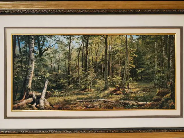 Large Framed Forest Landscape Oil Painting- I have lots of art