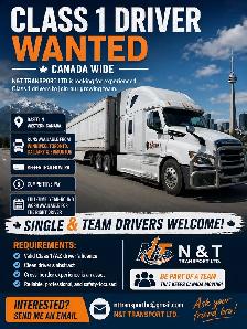 Class 1 Driver Wanted – Canada Wide - Photo 2