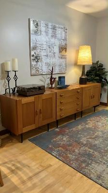 Mid century MODULAR TECK TEAK Buffet, console table, bar, bahut - Photo 2