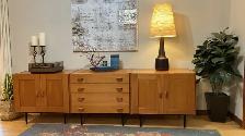 Mid century MODULAR TECK TEAK Buffet, console table, bar, bahut - Photo 5