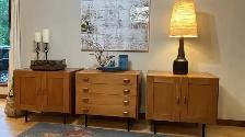 Mid century MODULAR TECK TEAK Buffet, console table, bar, bahut - Photo 6
