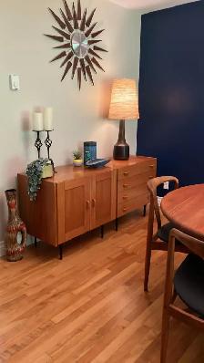 Mid century MODULAR TECK TEAK Buffet, console table, bar, bahut - Photo 7