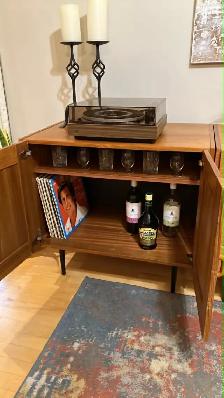 Mid century MODULAR TECK TEAK Buffet, console table, bar, bahut - Photo 9