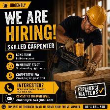 URGENT HIRING – Experienced Carpenters