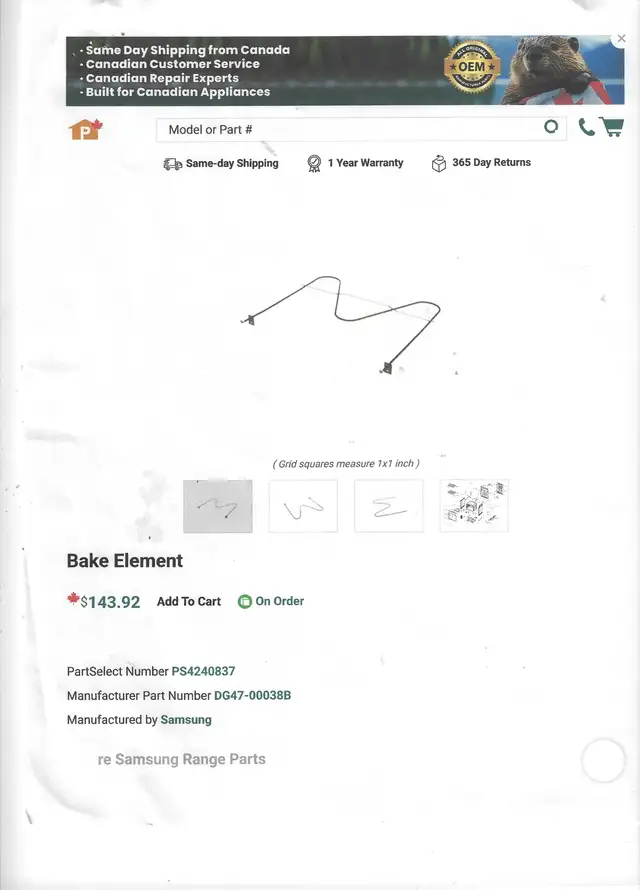 oven element