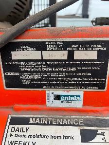 Used Devair 15HP 575v air compressor 120 gallon tank - Photo 3
