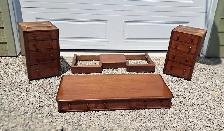 ANTIQUE WORKSPACE DESK w MULTI STORAGE DRAWERS - Photo 4