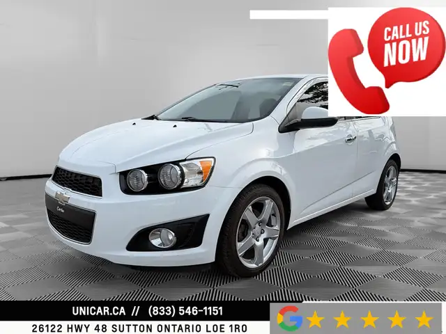 2014 Chevrolet Sonic LT No Accidents Remote Starter Sunroof Back