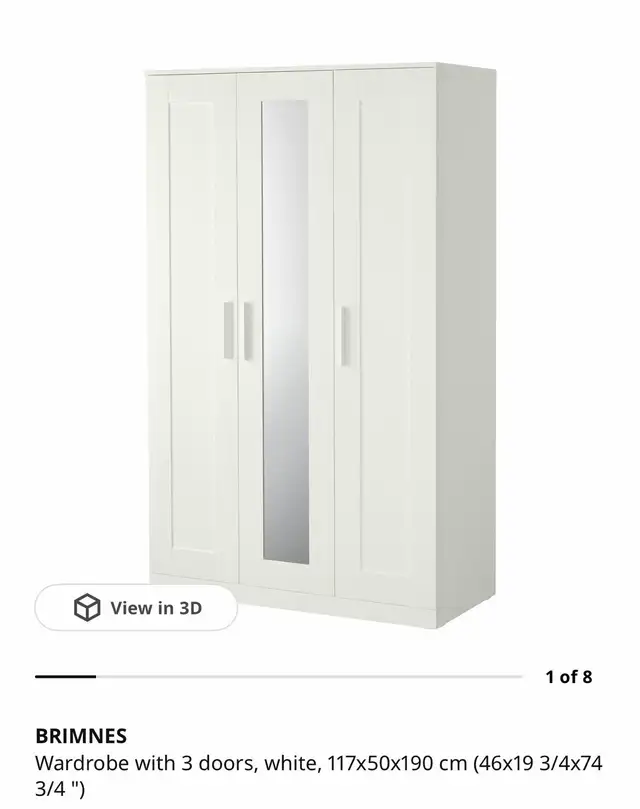 FREE- - IKEA Wardrobe / Closet Cabinet / Storage (FREE in White)