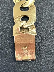 10k   Plain & Engraved Anchor Large Link Men's Bracele - Photo 3