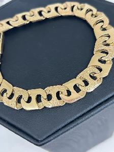 10k   Plain & Engraved Anchor Large Link Men's Bracele - Photo 7