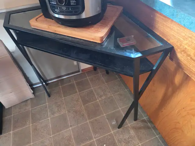 free corner unit shelf with glass