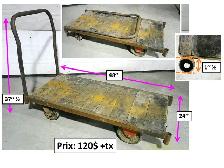 Chariot robuste 3 côtés, 2oues pivotantes, 2 fixes. et autres - Photo 9