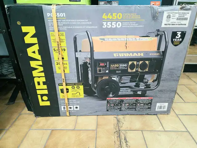 Génératrice a gaz 4450W