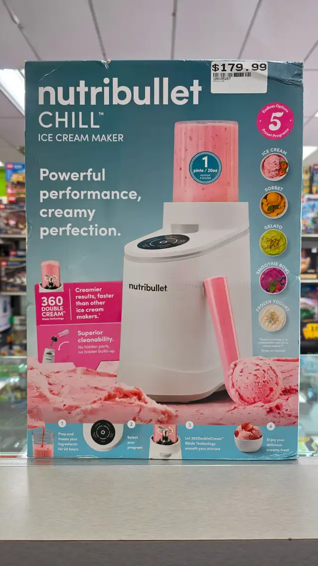 Nutribullet Chill Ice Cream Maker - BRAND NEW