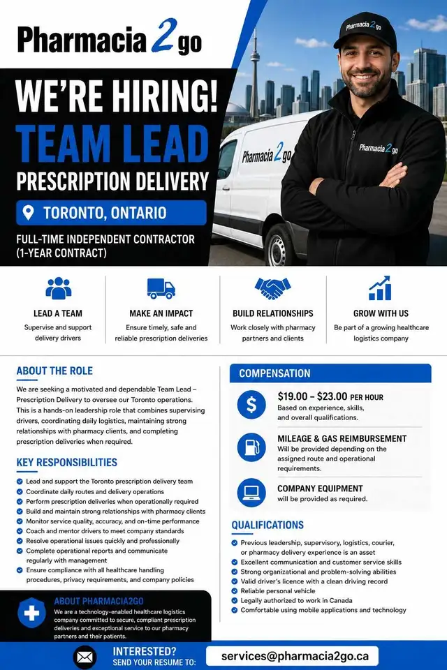 Team Lead- Prescription Delivery