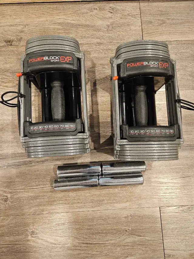 PowerBlock Sport EXP adjustable dumbbells 5-50lbs