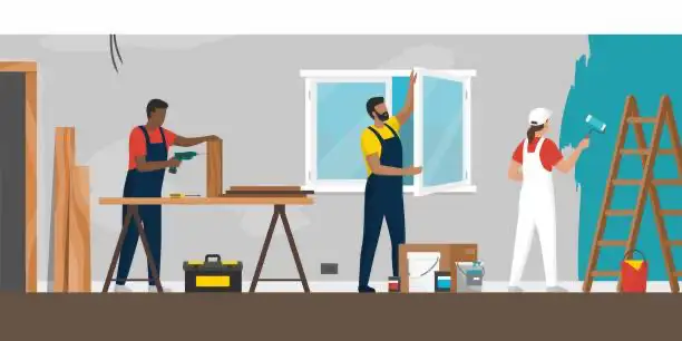 Carpenters, plasterers and painters needed
