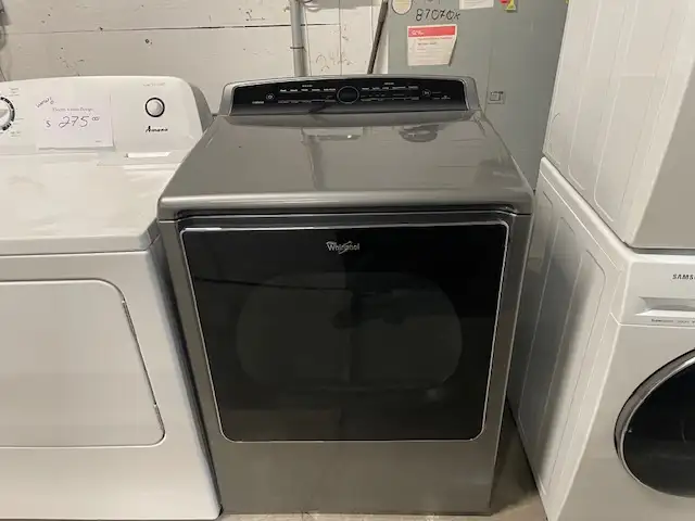 Sécheuse seule top load grise grande capacité Whirlpool