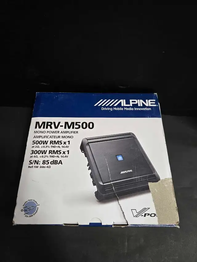 ALPINE MRV-M500 CAR AMP (OPEN BOX)