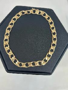 10K Yellow Gold Diamond-Cut  Curb Link Bracelet - Photo 10