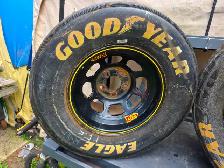 Good Year Eagle NASCAR 2 Wheels Set With New Tires Display Units - Photo 7