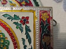 Hand Painted Gold & Silver Lace Aluminum Letter and Key Holder - Photo 7