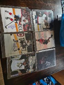 NHL player autographs on pictures