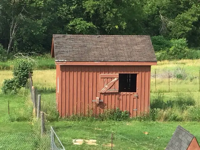 Cedar Board and Batten Animal Building