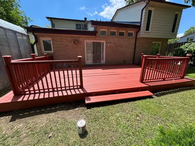 fence deck patio stain - painting