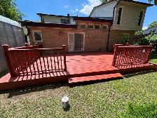 fence deck patio stain - painting
