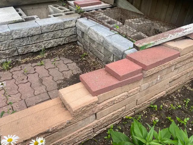 bricks, and cement blocks