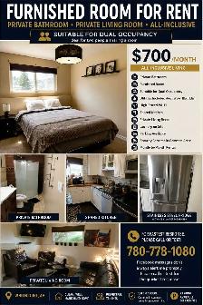 Room for rent in Whitecourt Alberta
