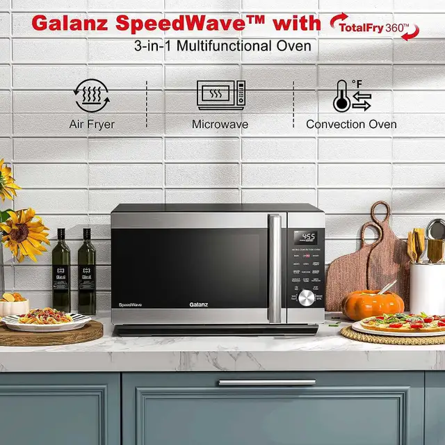 Galanz 1.6 cu.ft. 3-in-1 SpeedWave Microwave with A