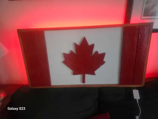 Canadian Flag LED Wall Art