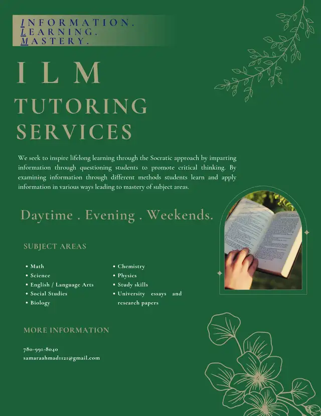 Summer tutoring to get ahead of the game!