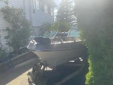 17 ft fiberglass. boat , trailer, 150 hp moter - Photo 2