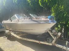 17 ft fiberglass. boat , trailer, 150 hp moter - Photo 3