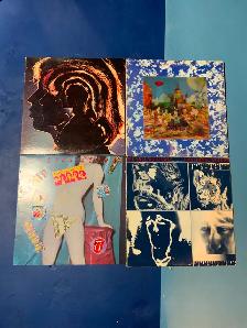 The Rolling Stones vintage vinyl records x4