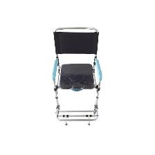 Mobile Transport Commode Chair Shower Toilet Wheelchair 056512 - Photo 2
