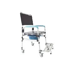 Mobile Transport Commode Chair Shower Toilet Wheelchair 056512 - Photo 3
