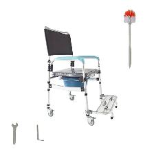 Mobile Transport Commode Chair Shower Toilet Wheelchair 056512 - Photo 10