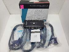 4 port VGA KVM switch with 4x cables