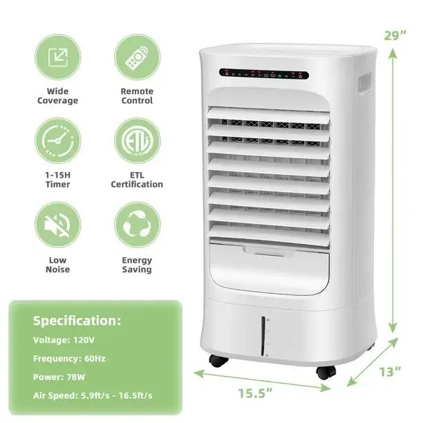 PORTABLE HUMIDIFIER WITH COOL AIR 3 IN ONE WITH REMOTE COSTWAY