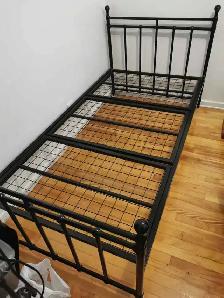 Single all-iron bed frame