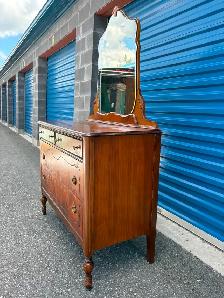 Solid Wood Dresser with Mirror - Photo 3