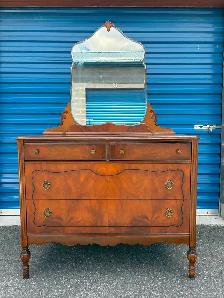 Solid Wood Dresser with Mirror - Photo 9
