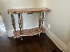 Marble Table - 1/2 moon