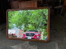Large Solid Wood Framed Mirror